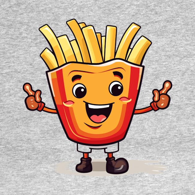 Cute French Fries T-Shirt by nonagobich